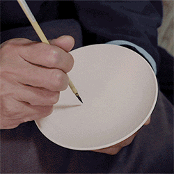 立吉 鳥獣戯画シリーズ　カエルの描写工程