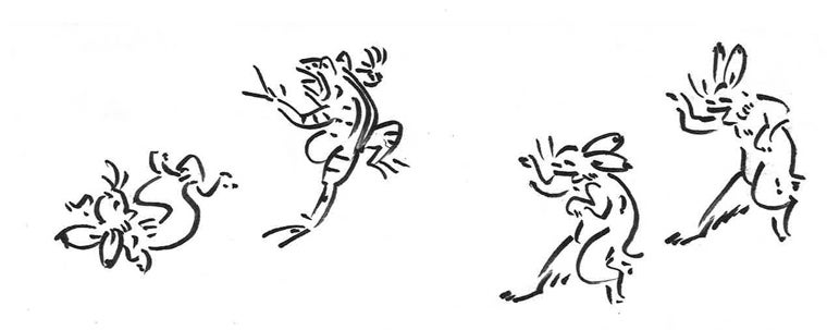 立吉 鳥獣戯画（ちょうじゅうぎが）のイメージ